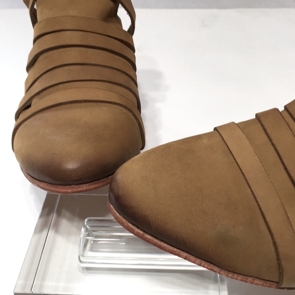 FREE PEOPLE mule camel block heel NEW - Picture 10 of 16